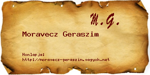 Moravecz Geraszim névjegykártya